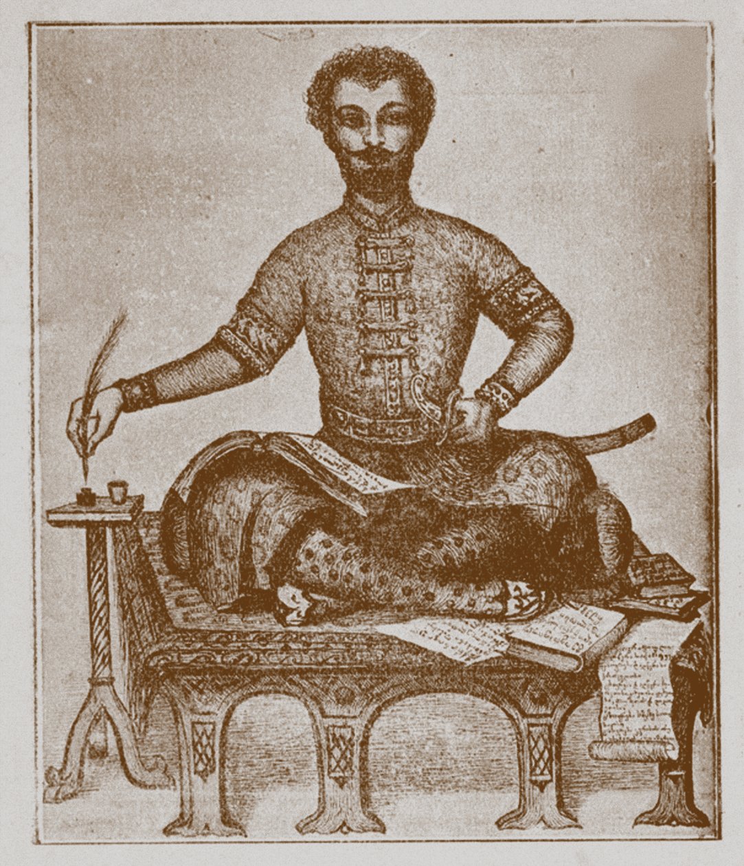 الأمير فاخوشتي من كارتلي 1696-1757 بواسطة غير معروف
