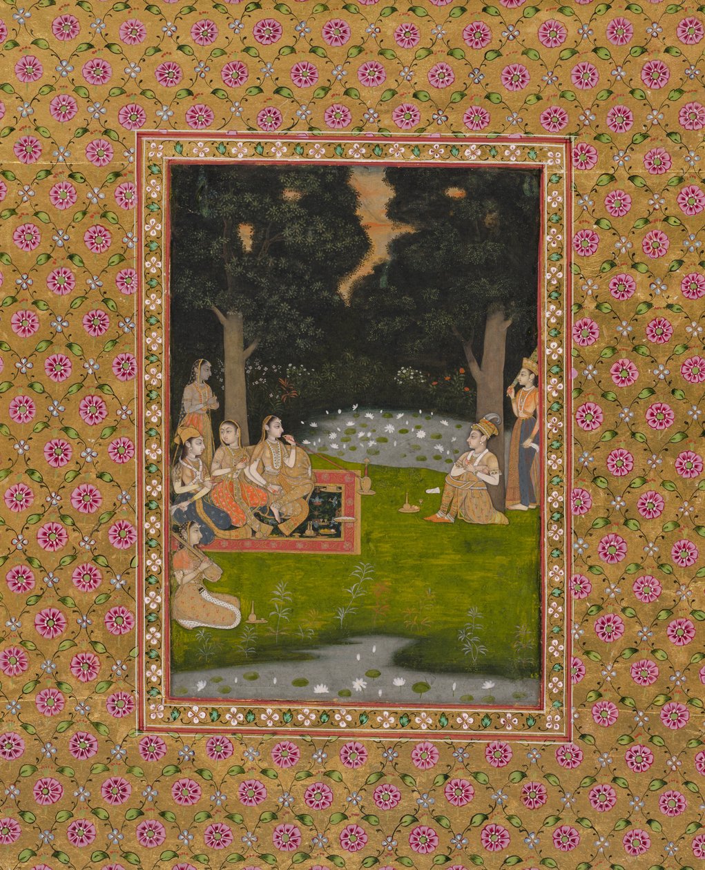 زاهد الأميرية في الغابة التي زارتها السيدات ، ج. 1760. بواسطة غير معروف