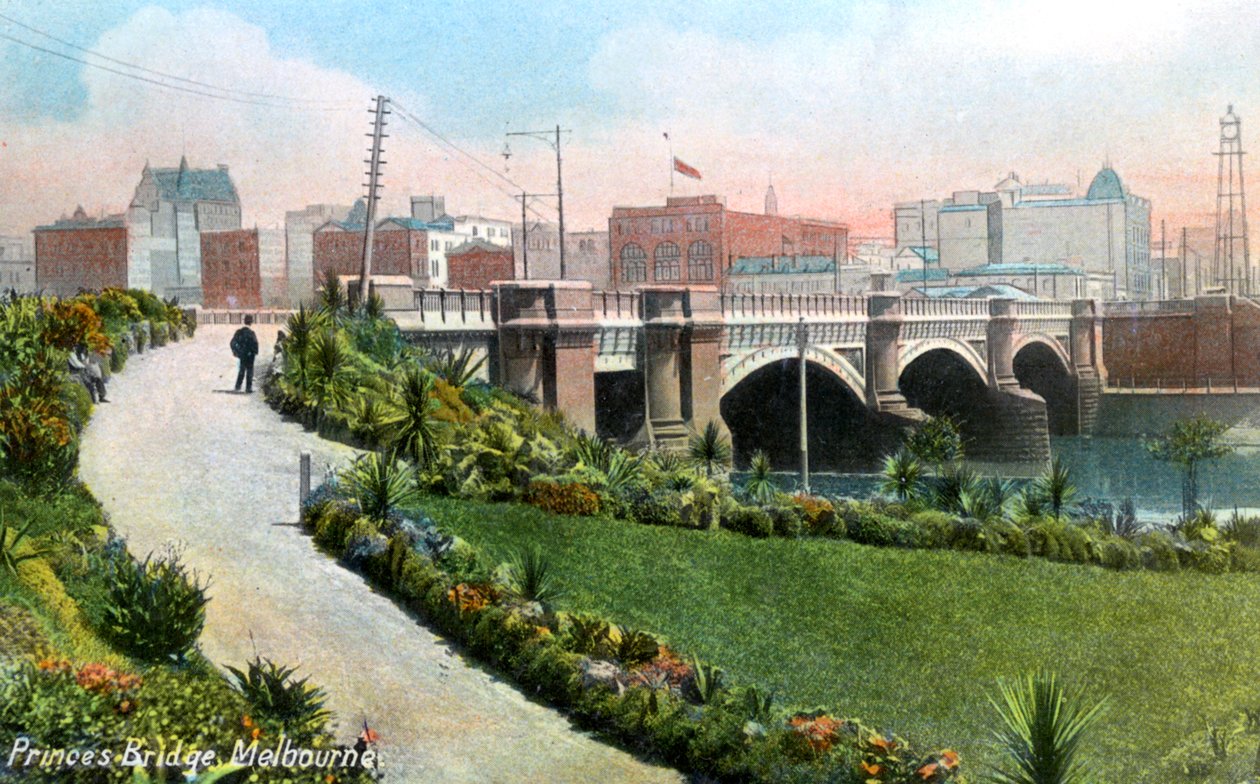 جسر الأمراء ، ملبورن ، أستراليا ، 1912 بواسطة غير معروف