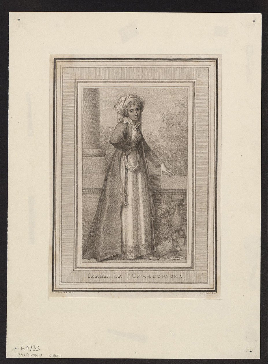 الأميرة إيزابيلا تشارتوريسكا ، الكونتيسة فليمينغ 1746-1835 ، القرن الثامن عشر بواسطة غير معروف