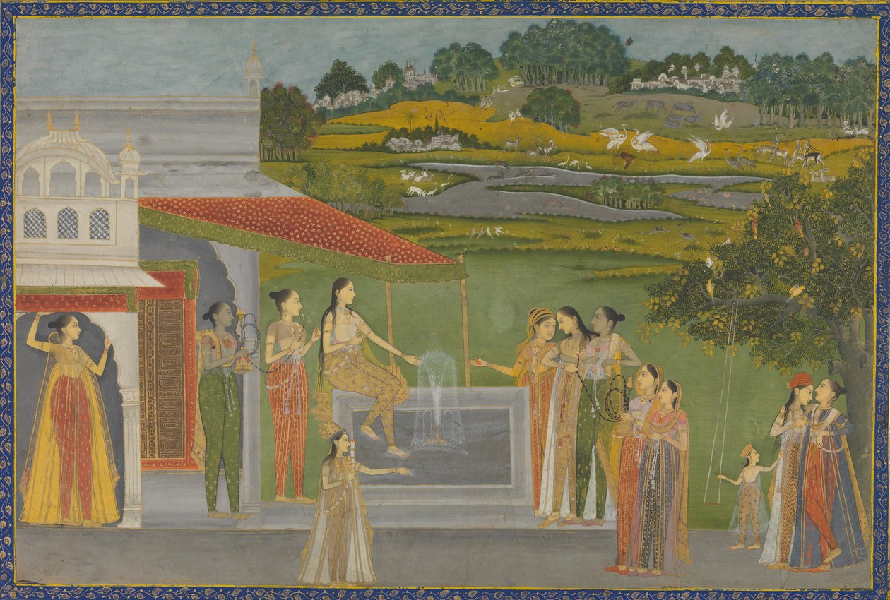 تجمع الأميرات عند نافورة ، كاليفورنيا. 1770. بواسطة غير معروف