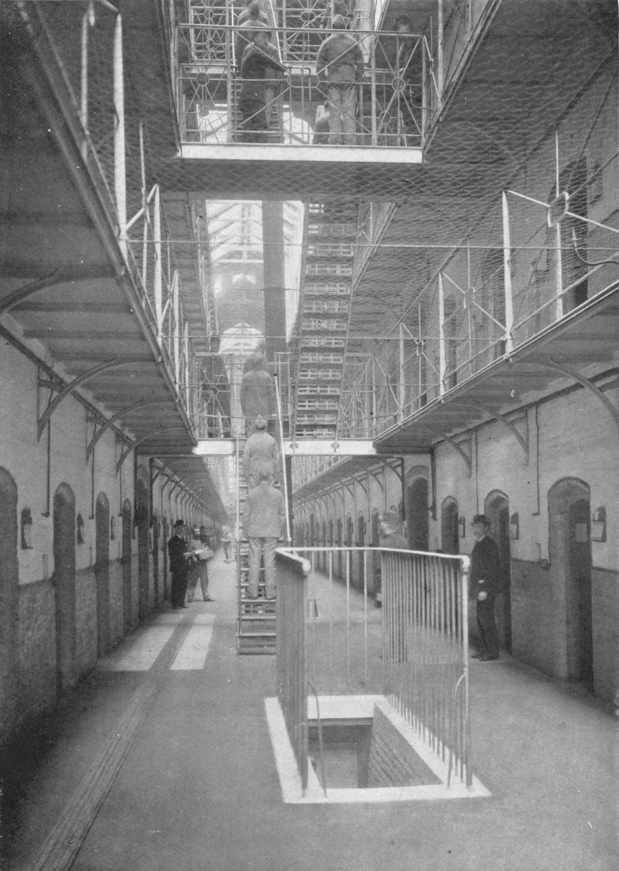 السجناء يذهبون لتناول العشاء ، سجن Wormwood Scrubs ، لندن ، c1903 1903 بواسطة غير معروف