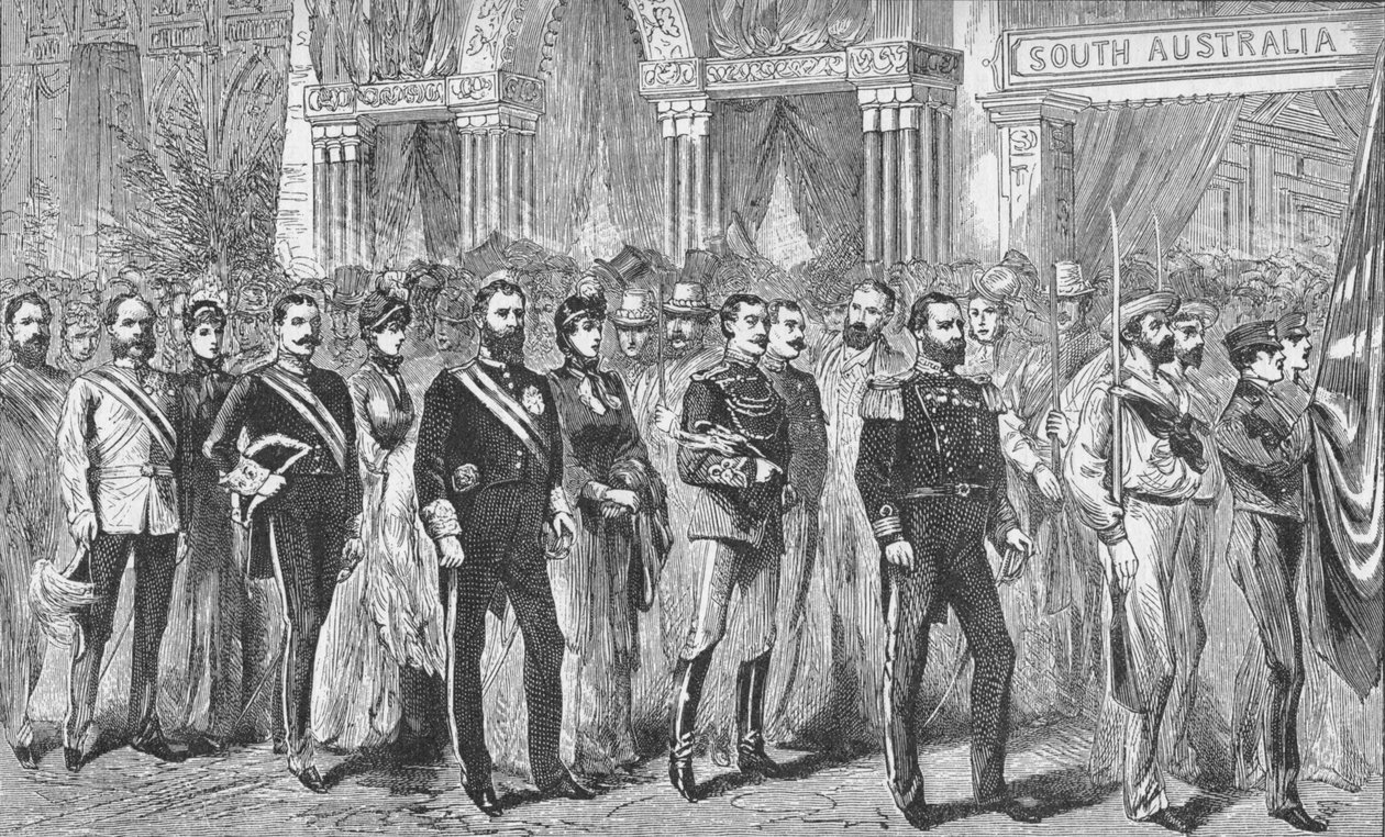 موكب حكام أستراليا في معرض ملبورن عام 1888 1908 بواسطة غير معروف