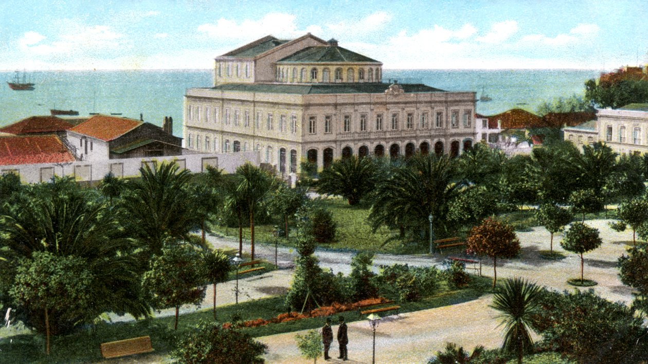 الحديقة العامة والمسرح ، ماديرا ، 1905 بواسطة غير معروف