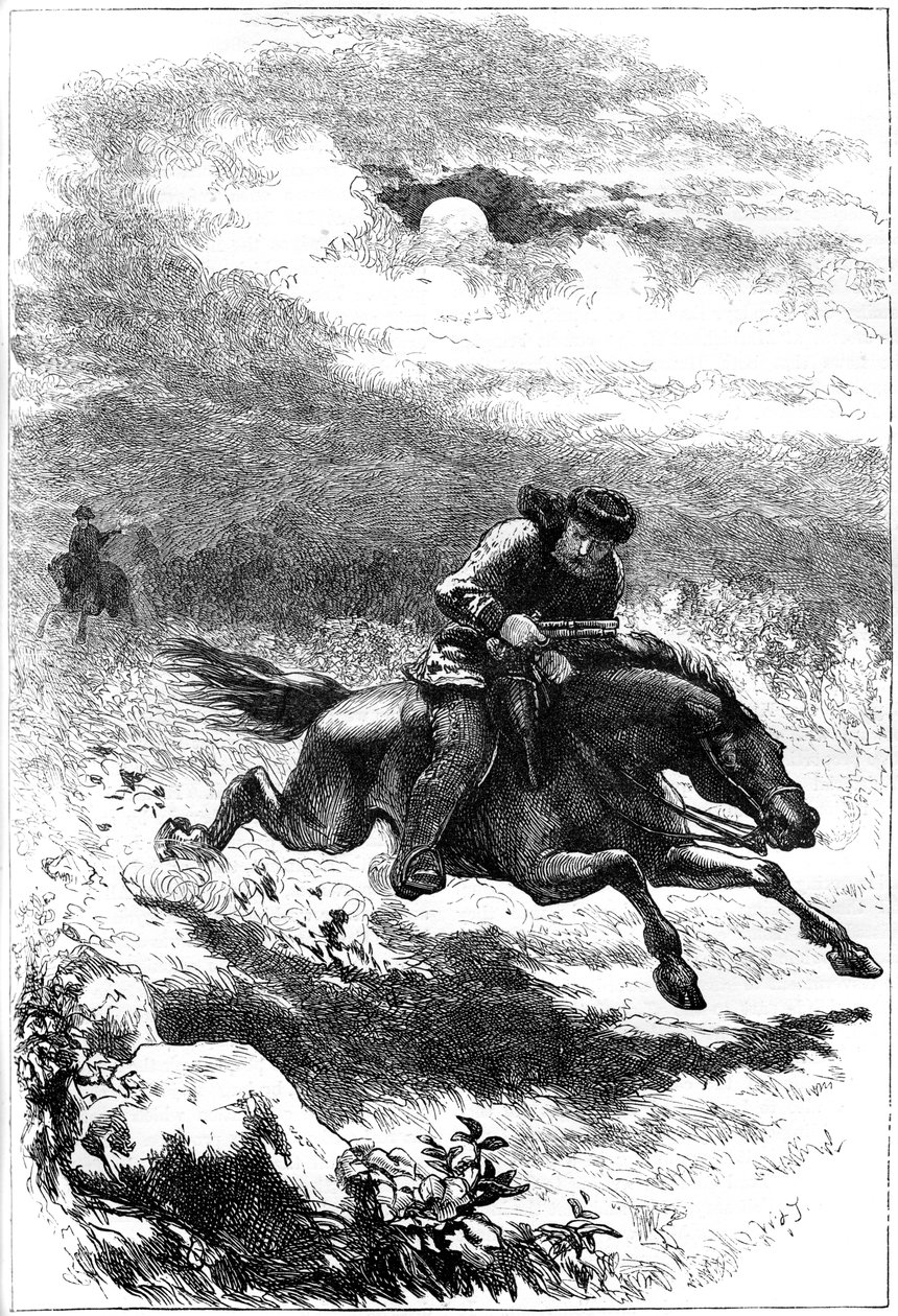 ملاحقة بول ريفير ، الكشافة ، 1775 c1880 بواسطة غير معروف