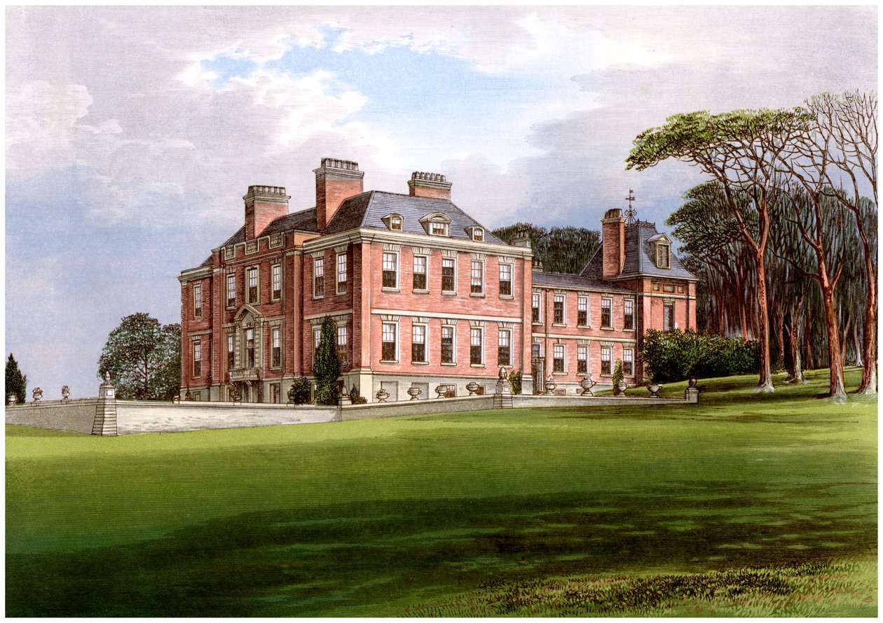 Pynes ، Devon ، موطن عائلة Northcote ، c1880 بواسطة غير معروف
