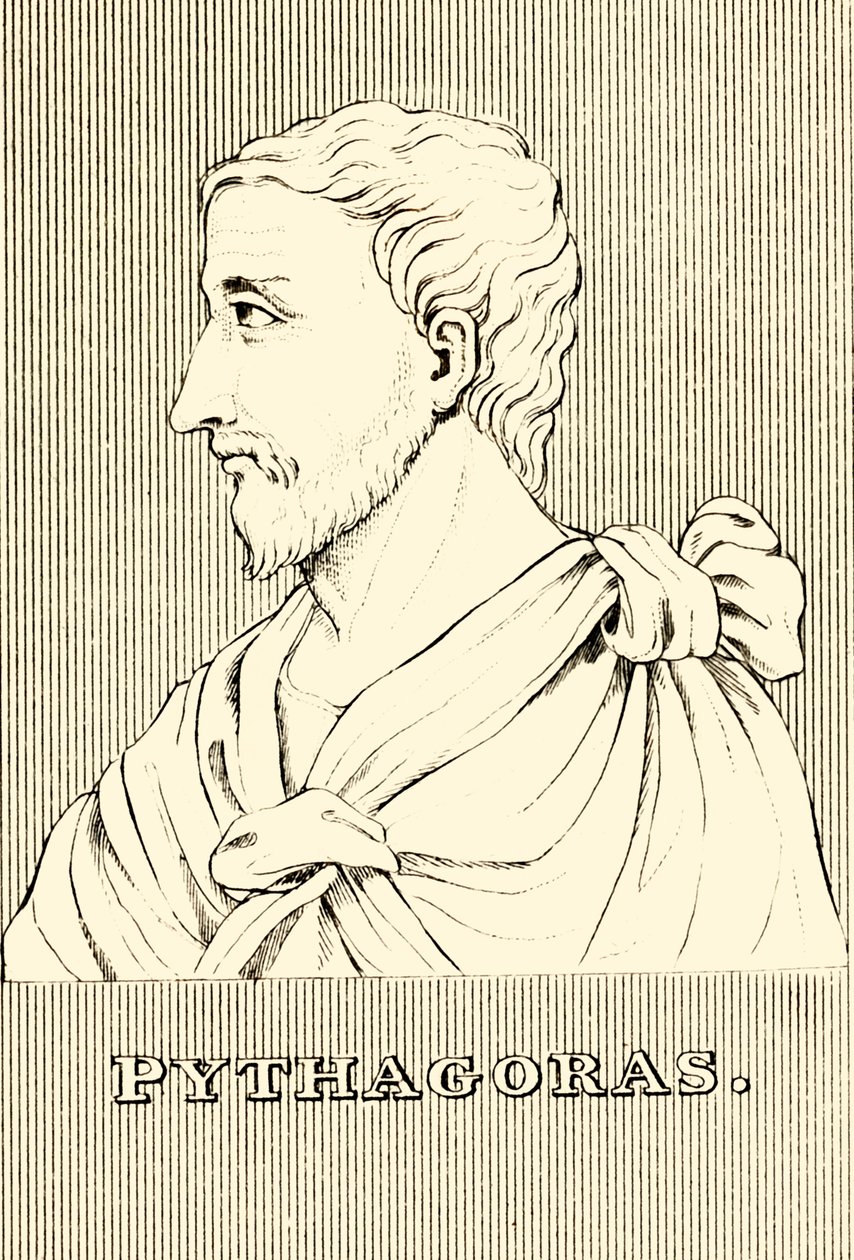فيثاغورس ، c570-c495 قبل الميلاد ، 1830. بواسطة غير معروف