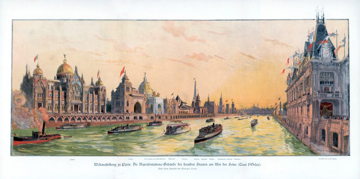 Quai dOrsay ، معرض باريس العالمي ، 1889 ، 1900 بواسطة غير معروف