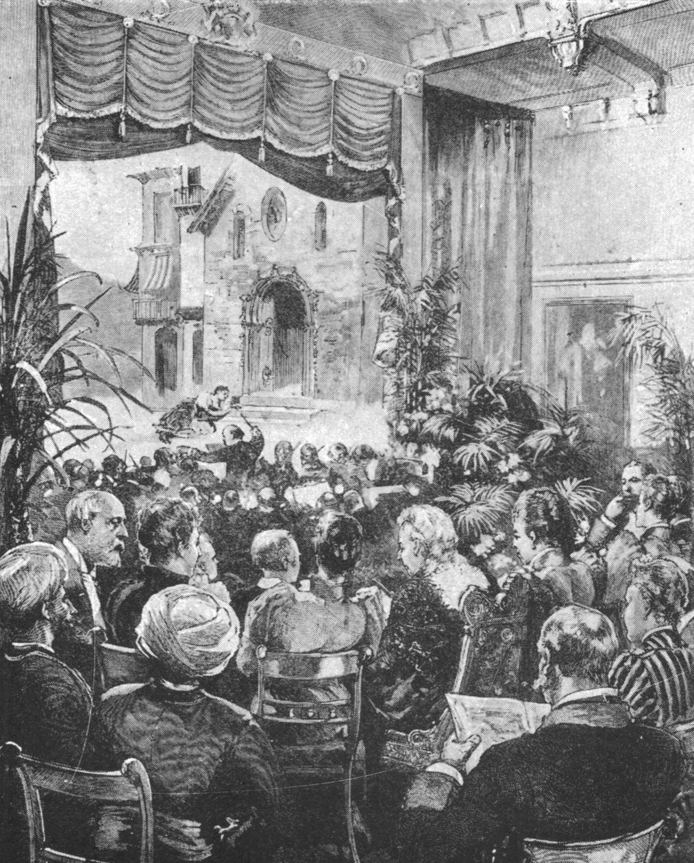 الملكة فيكتوريا تسمع Cavalleria Rusticana at Windsor ، 1891 ، 1901. بواسطة غير معروف