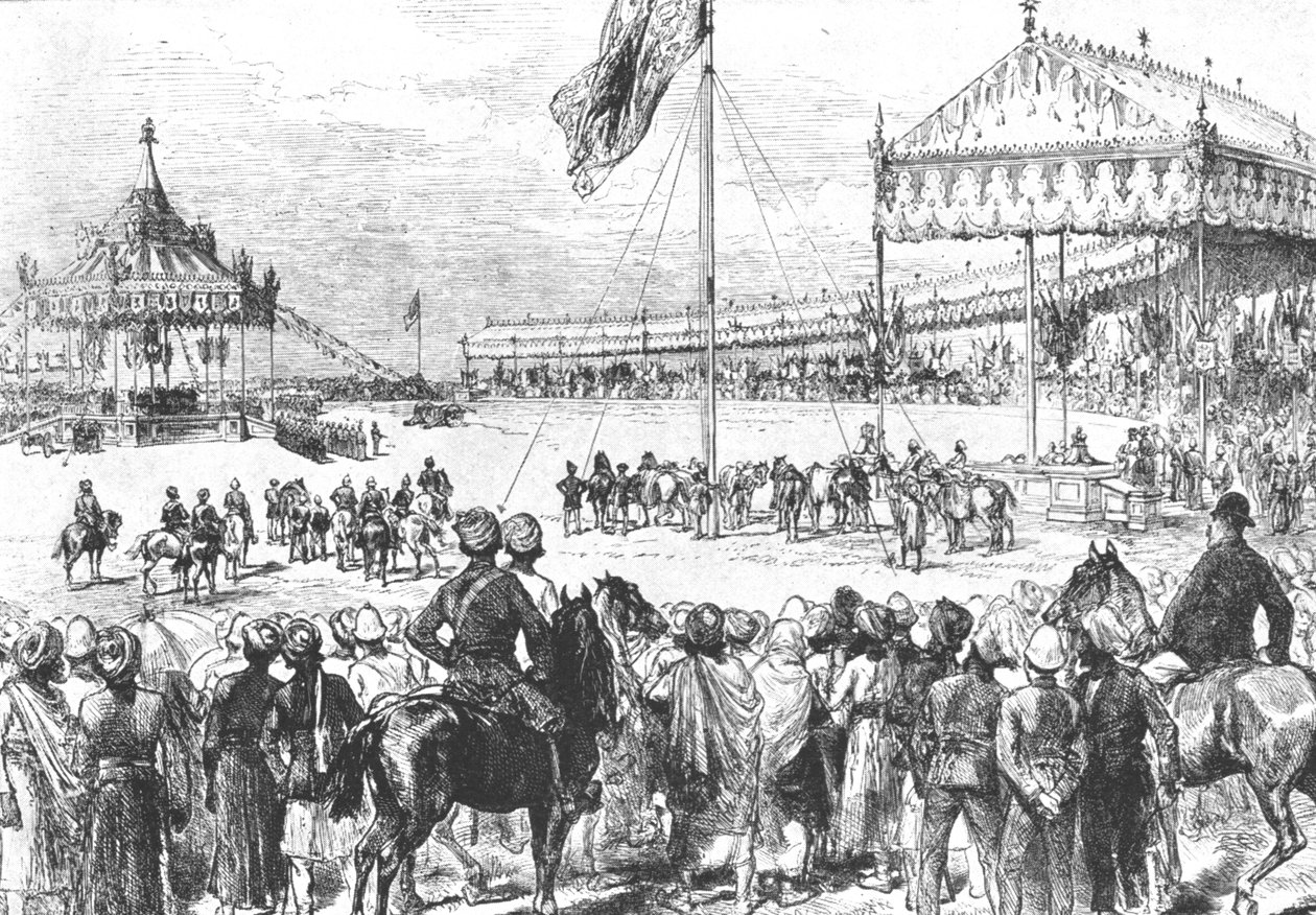 أعلنت الملكة فيكتوريا إمبراطورة الهند ، 1877: الإمبراطوري دوربار في دلهي ... ، 1901. بواسطة غير معروف