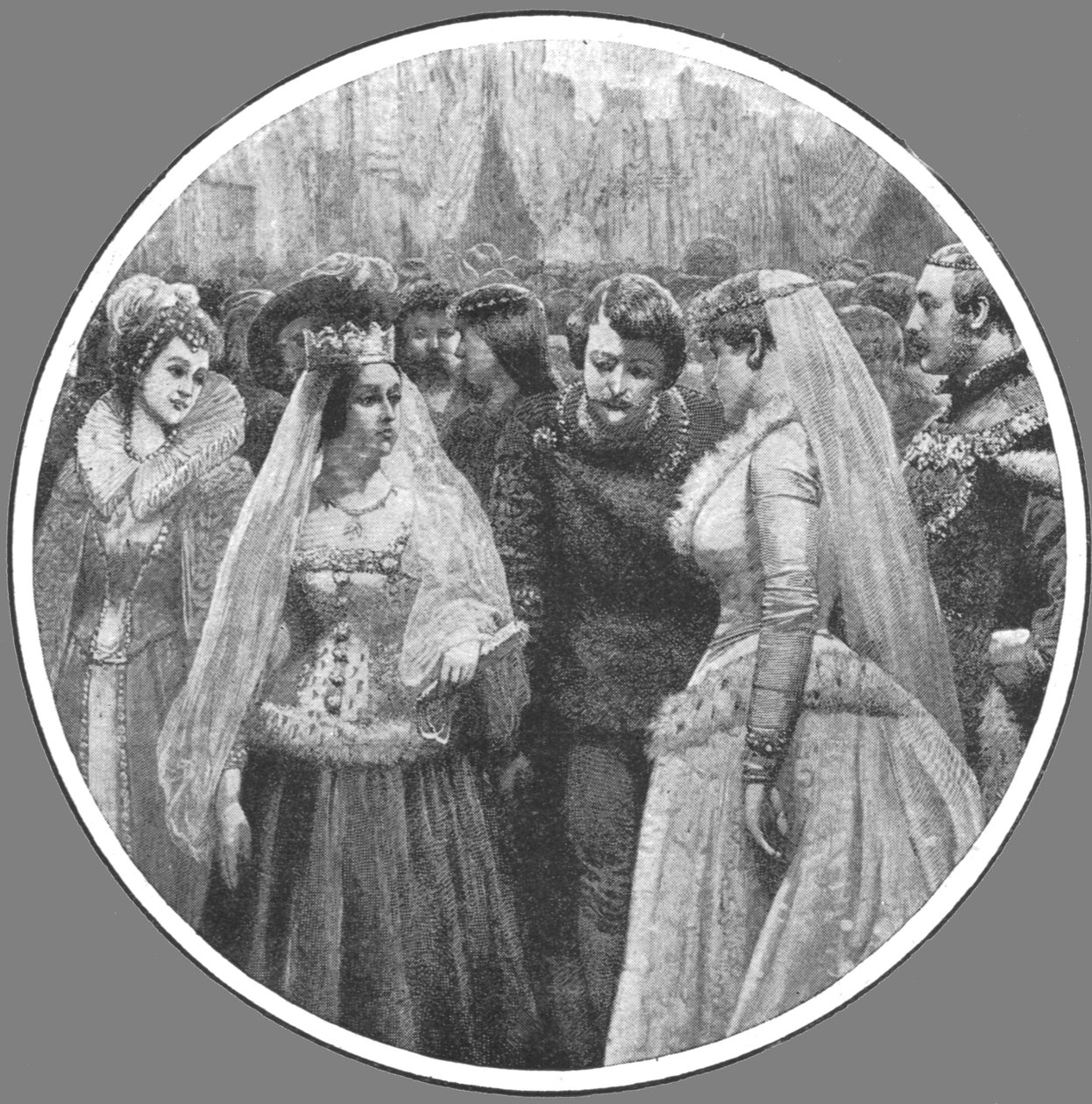 كرة زي الملكة فيكتورياس بلانتاجنيت في قصر باكنغهام ، 7 مايو 1842 ... ، 1901. بواسطة غير معروف