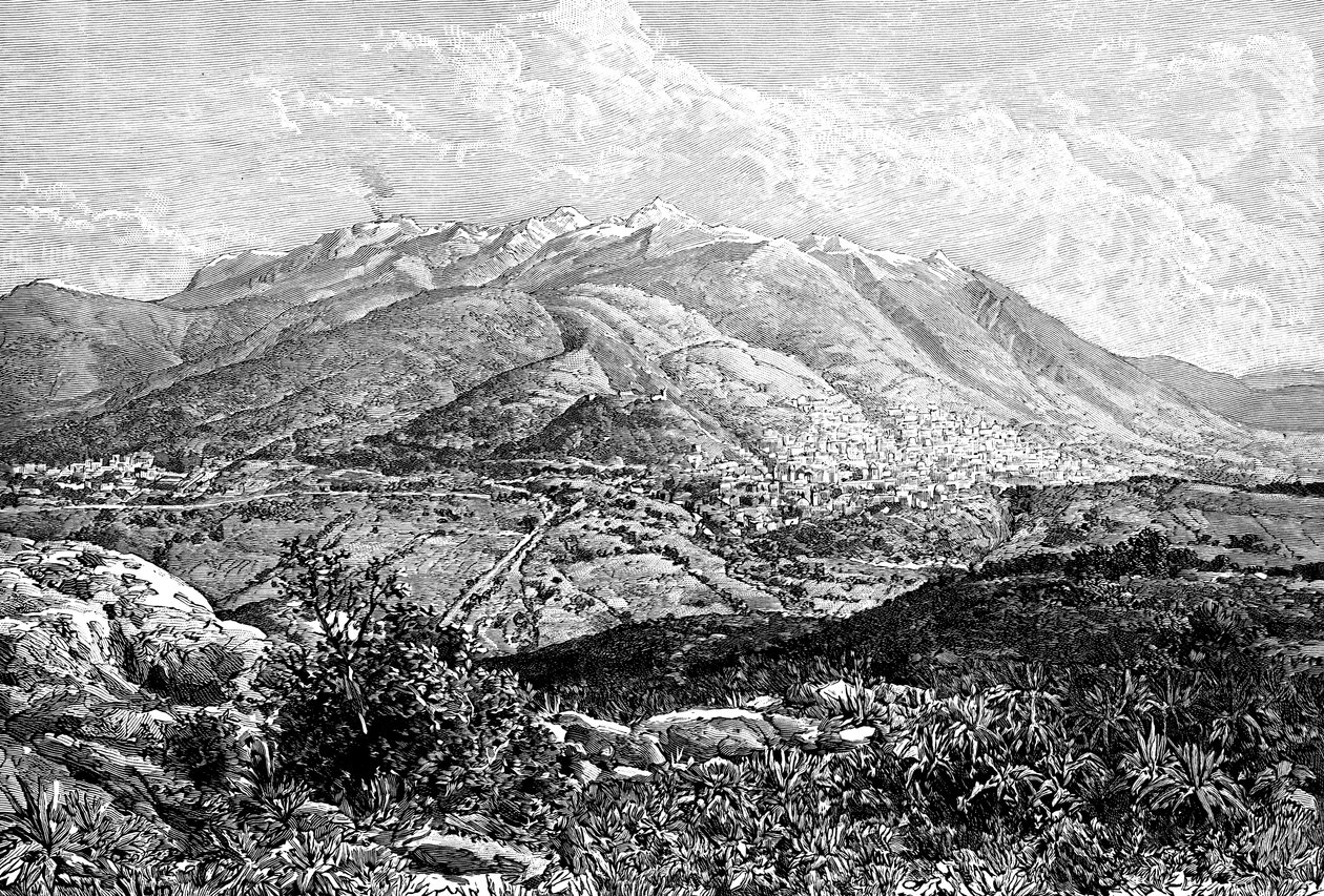 كيتو وجبل بيشينشا ، الإكوادور ، 1895 بواسطة غير معروف