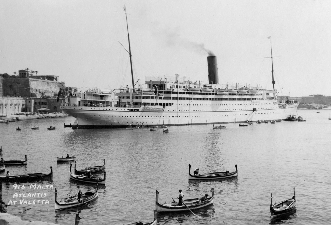 RMS Atlantis ، فاليتا ، مالطا ، c1929-c1939 بواسطة غير معروف