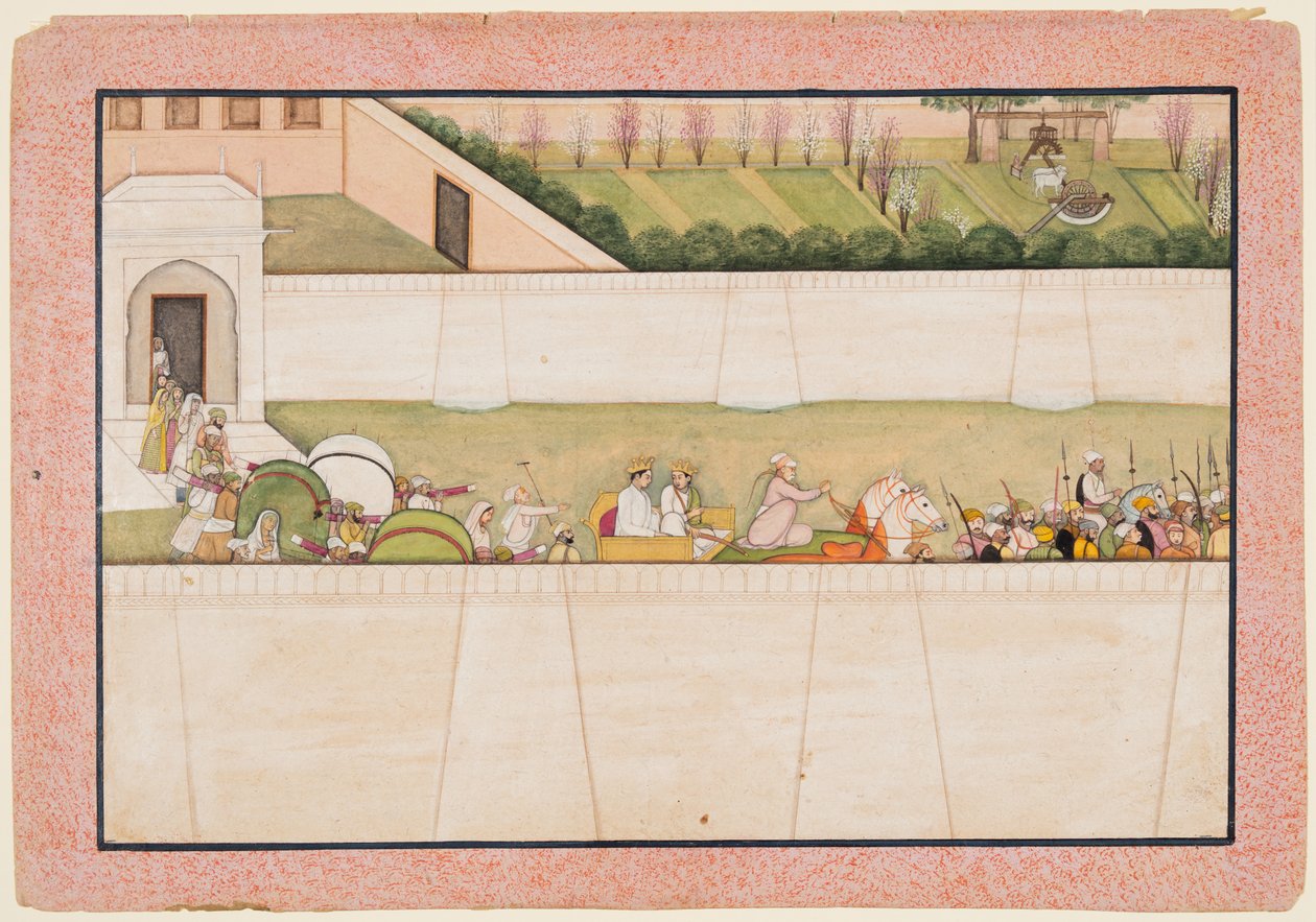 انطلق Ramas Brothers Bharata و Shatrughna من Ayodhya للعثور على Rama و Lakshmana ... ، 1775-80. بواسطة غير معروف