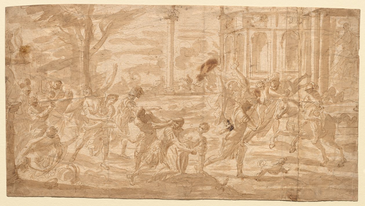 اغتصاب Sabines ، 1700s. بواسطة غير معروف