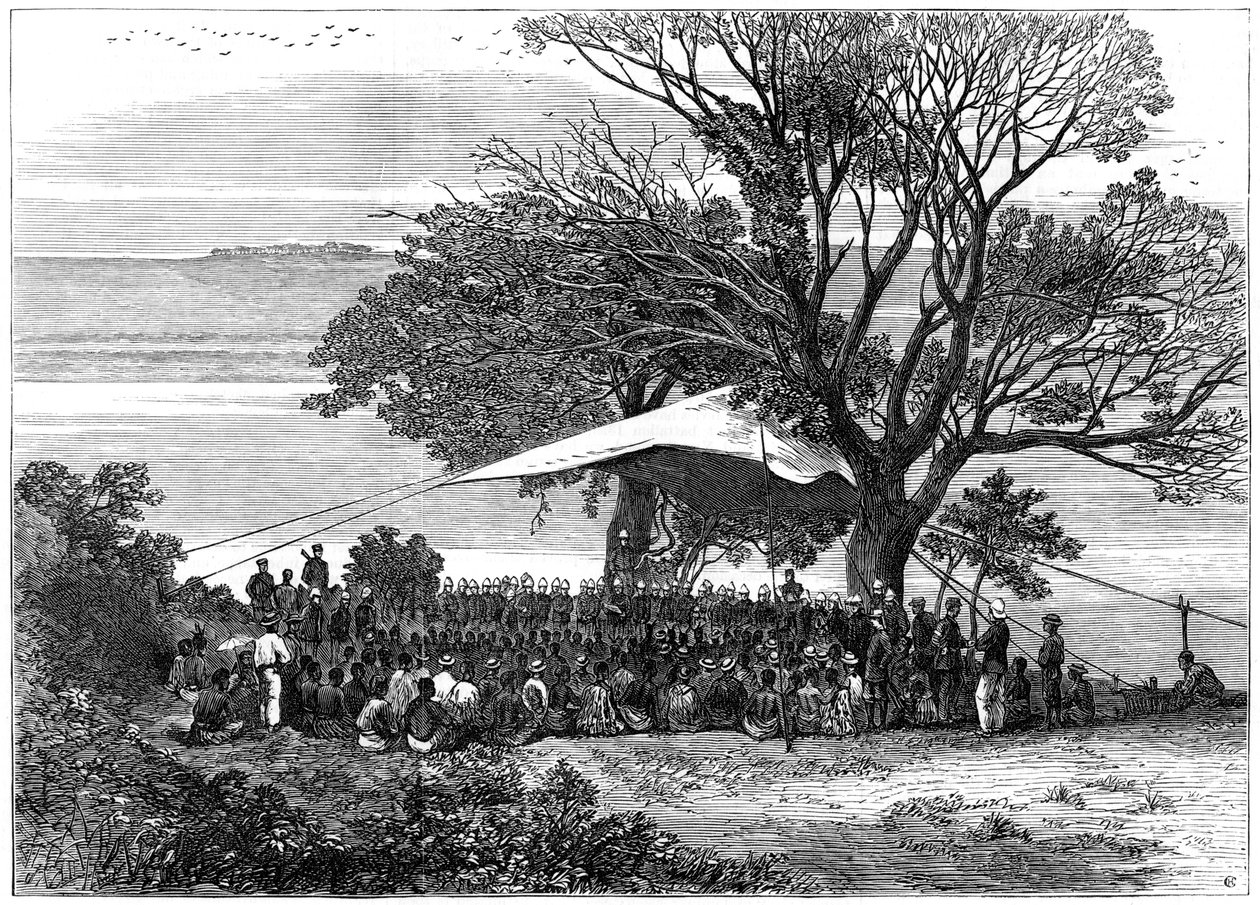 قراءة الإنذار على ضفاف توغيلا ، حرب الزولو في الجنوب ، 1879 بواسطة غير معروف