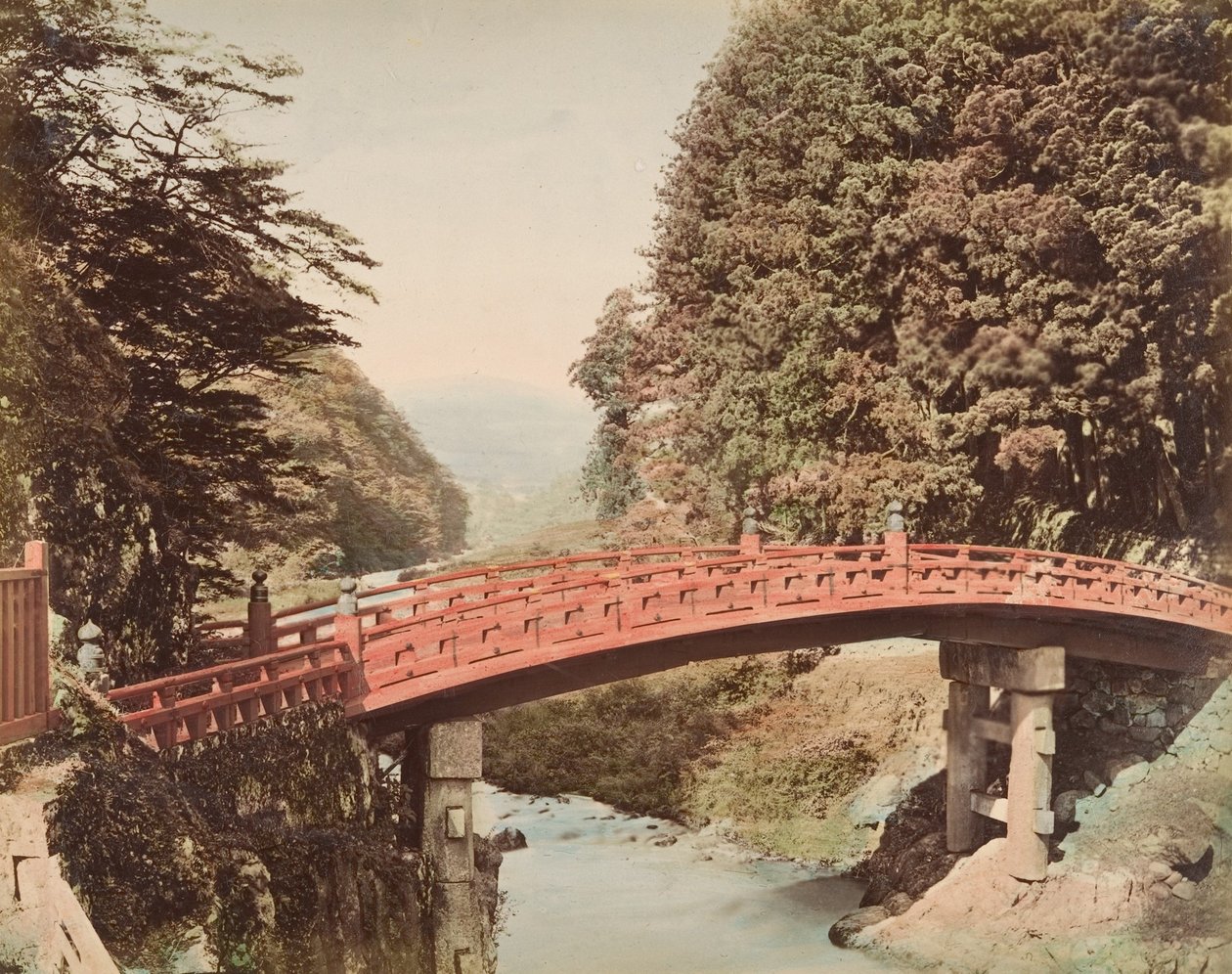 [الجسر الأحمر] ، 1870. بواسطة غير معروف