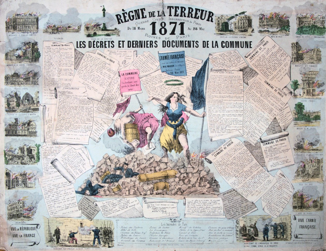 عهد الإرهاب ، كومونة باريس ، 1871 بواسطة غير معروف
