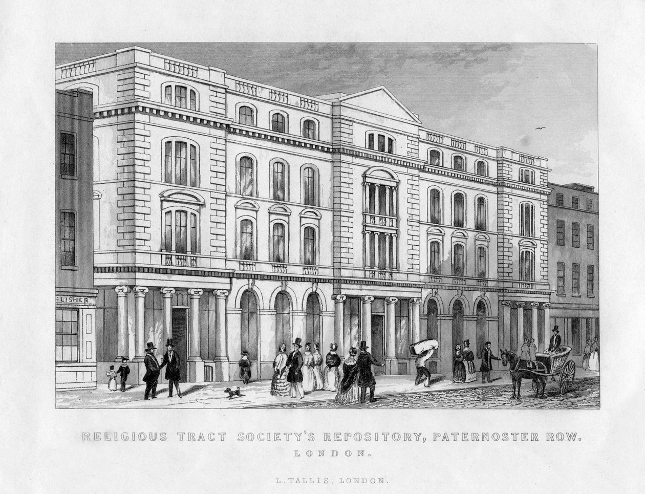 مستودع المسالك الدينية Societys ، Paternoster Row ، لندن ، القرن التاسع عشر بواسطة غير معروف