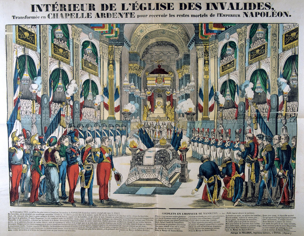 تم إحضار بقايا نابليون الأول إلى Les Invalides في باريس ، 15 ديسمبر 1840 ، القرن التاسع عشر بواسطة غير معروف