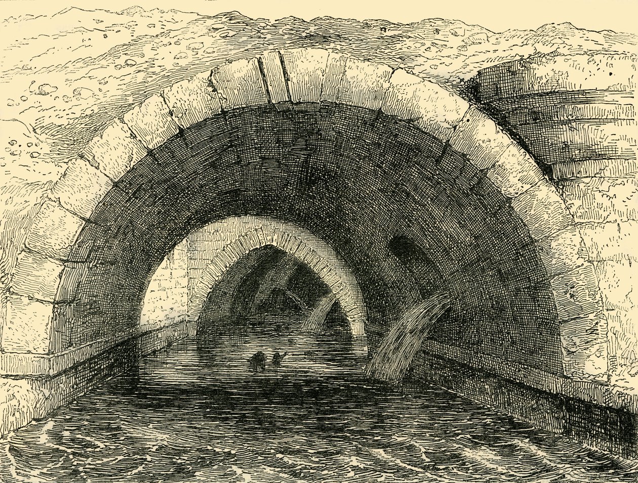 بقايا جسر أولد هولبورن ، c1872. بواسطة غير معروف