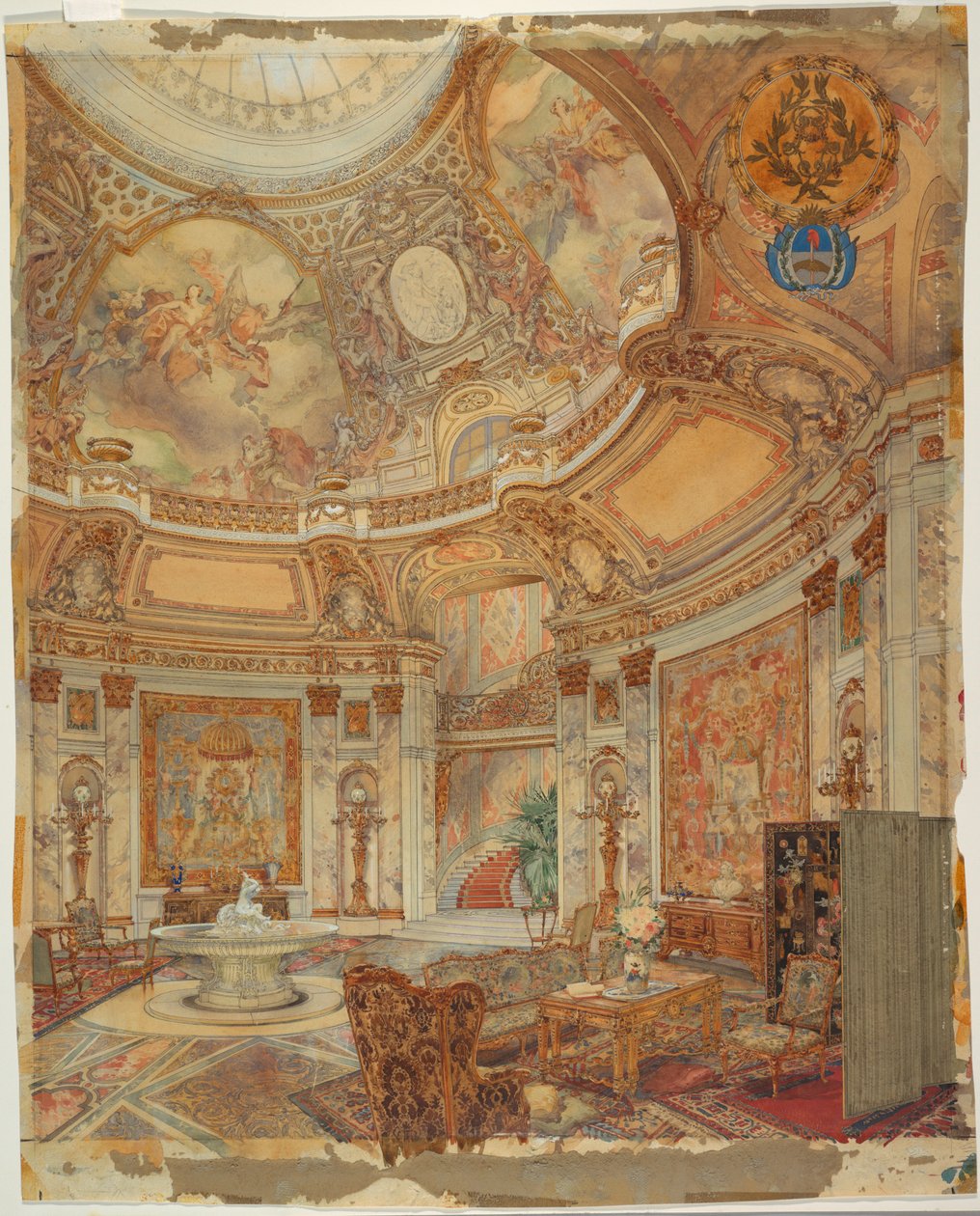تقديم معرض الشرف الكبير ، Palazzo Paz ، بوينس آيرس ، الأرجنتين ، كاليفورنيا. 1890 بواسطة غير معروف