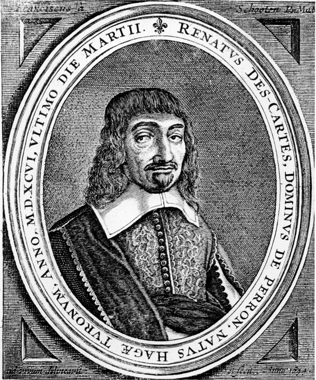 رينيه ديكارت ، الفيلسوف وعالم الرياضيات الفرنسي ، 1672 بواسطة غير معروف