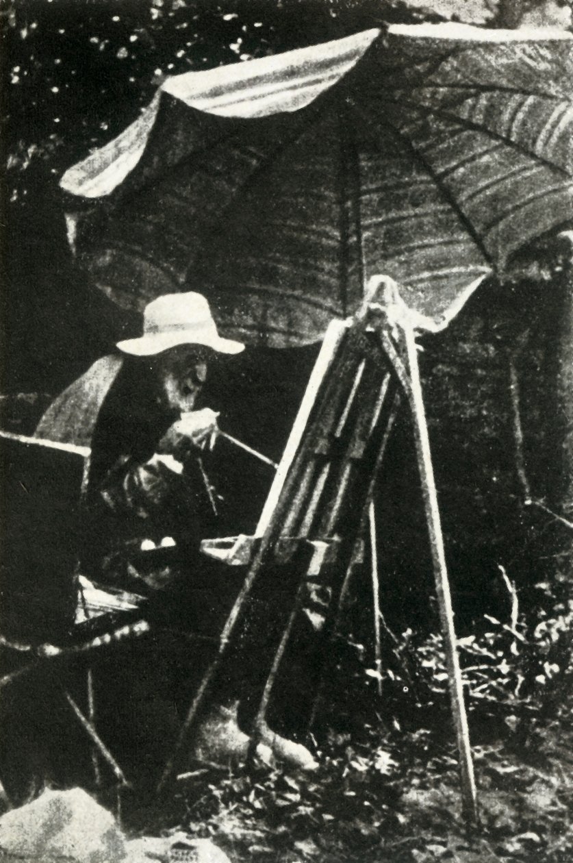 رسم رينوار في الهواء الطلق ، c1910s ، 1947. بواسطة غير معروف