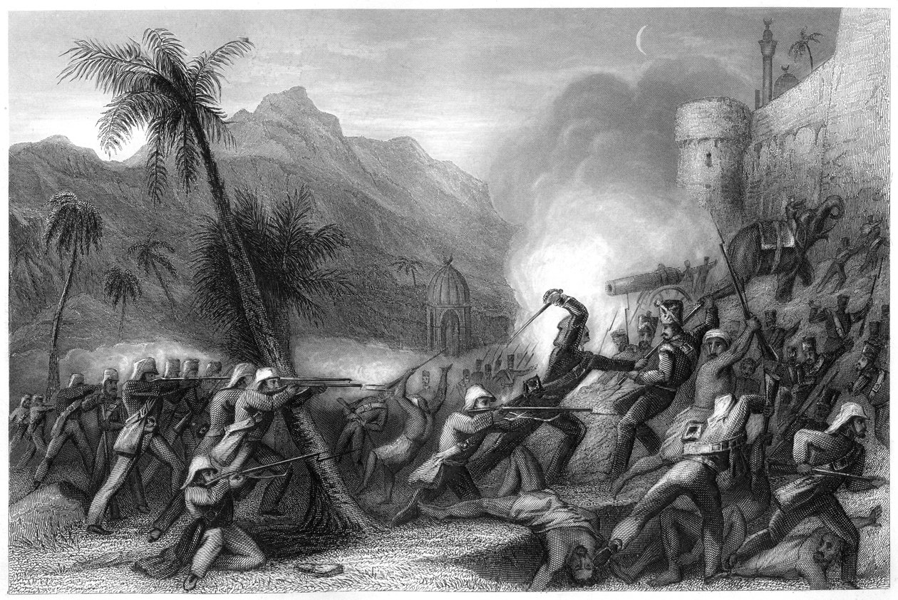 صد طلعة جوية قبل دلهي ، 1857 ، c1860 بواسطة غير معروف