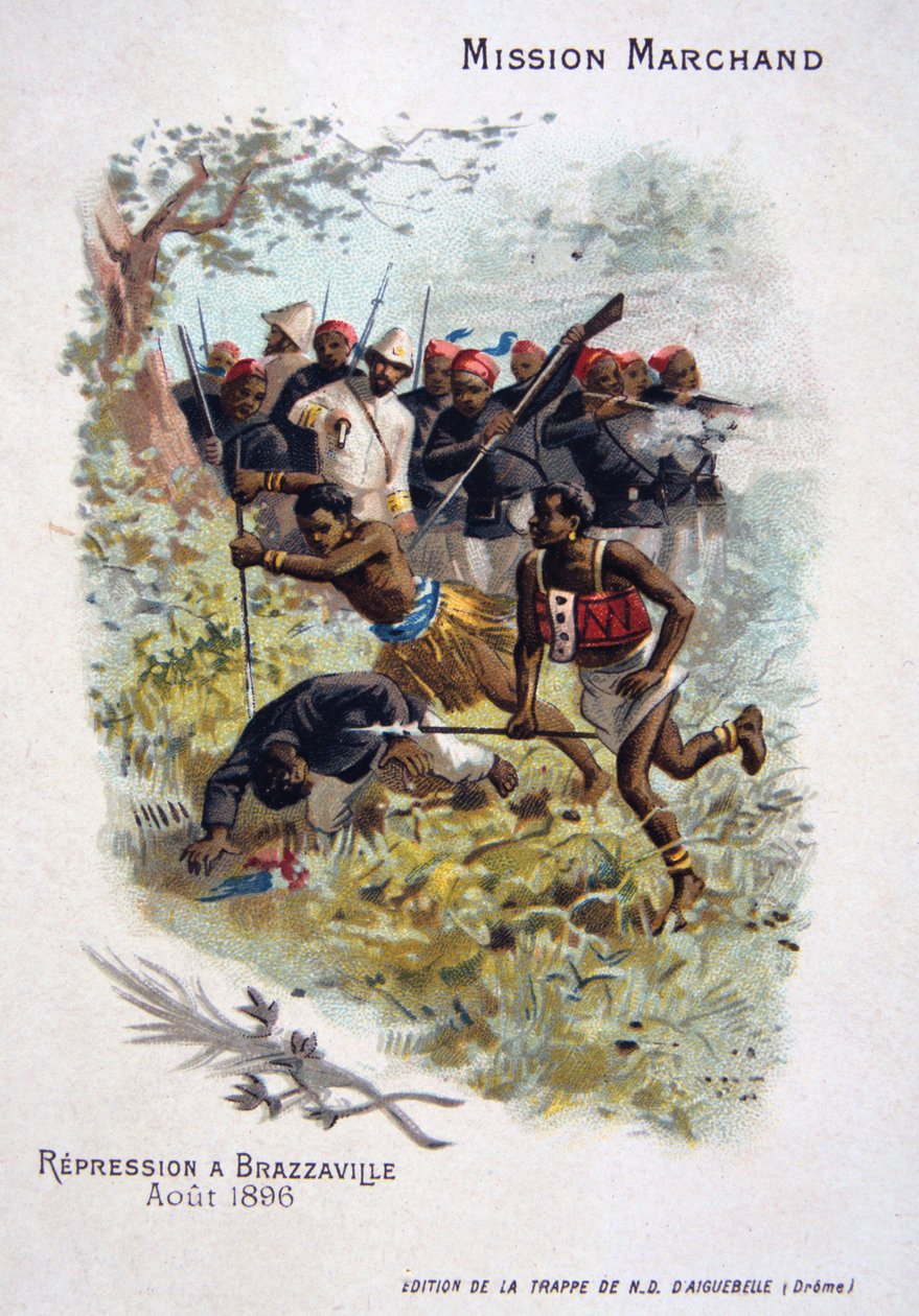 القمع في برازافيل ، أغسطس 1896 بواسطة غير معروف