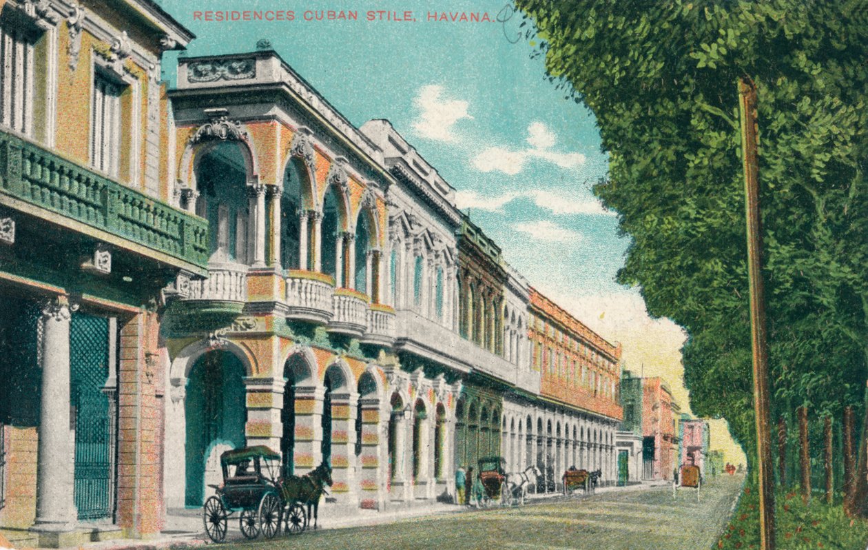 مساكن ، كوبا ، c1910 بواسطة غير معروف
