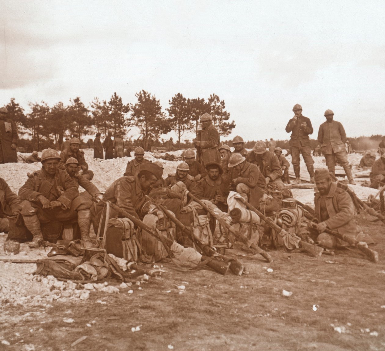 استراحة ، شمبانيا ، شمال فرنسا ، c1914-c1918 بواسطة غير معروف