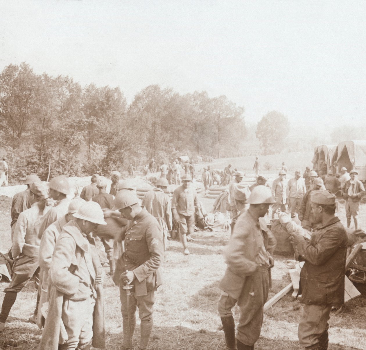 استراحة ، Genicourt ، شمال فرنسا ، c1914-c1918 بواسطة غير معروف