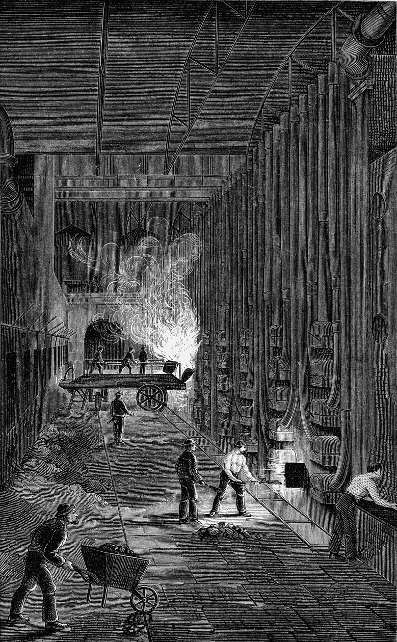 Retort House، Imperial Gasworks، Kings Road، London، 1876 بواسطة غير معروف