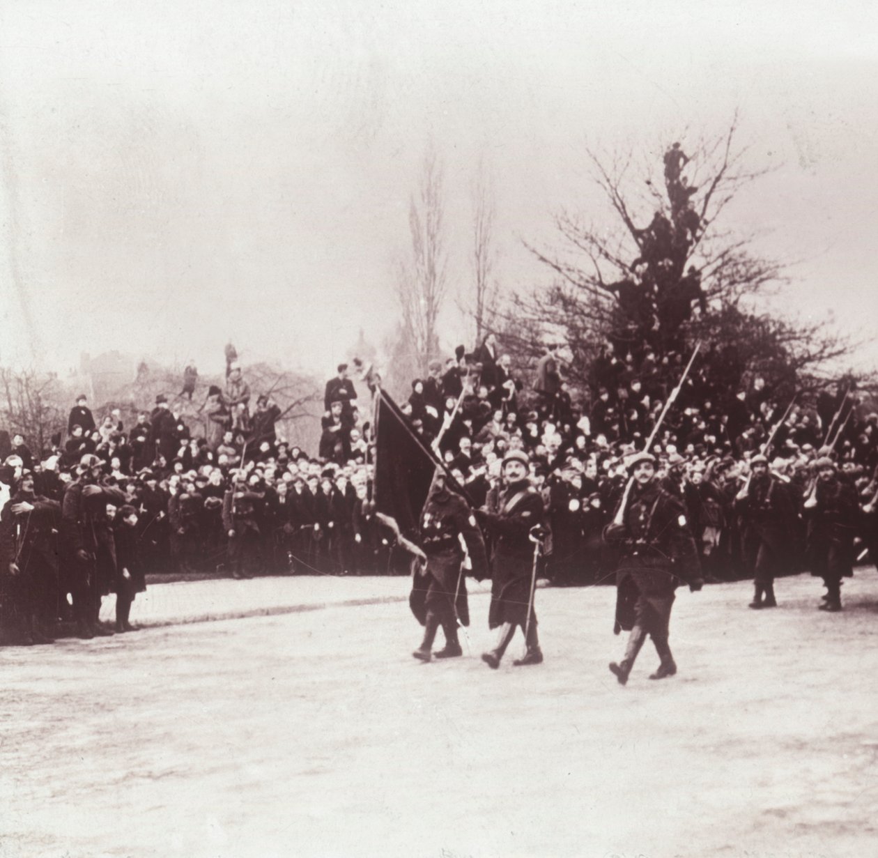 عودة البلجيكيين إلى لييج ، بلجيكا ، c1914-c1918 بواسطة غير معروف