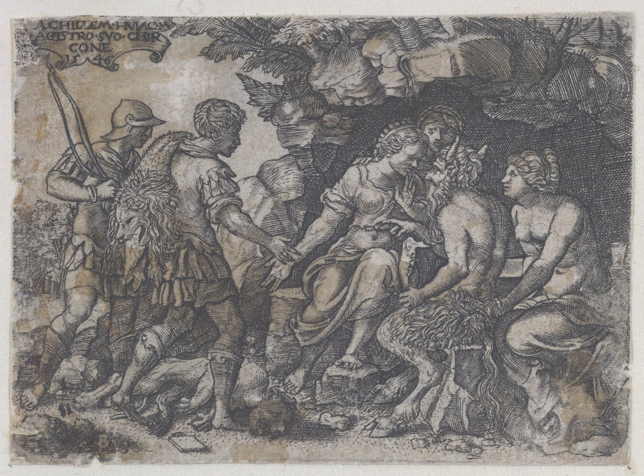 نسخة عكسية من Thetis and Chiron ، 1546. بواسطة غير معروف