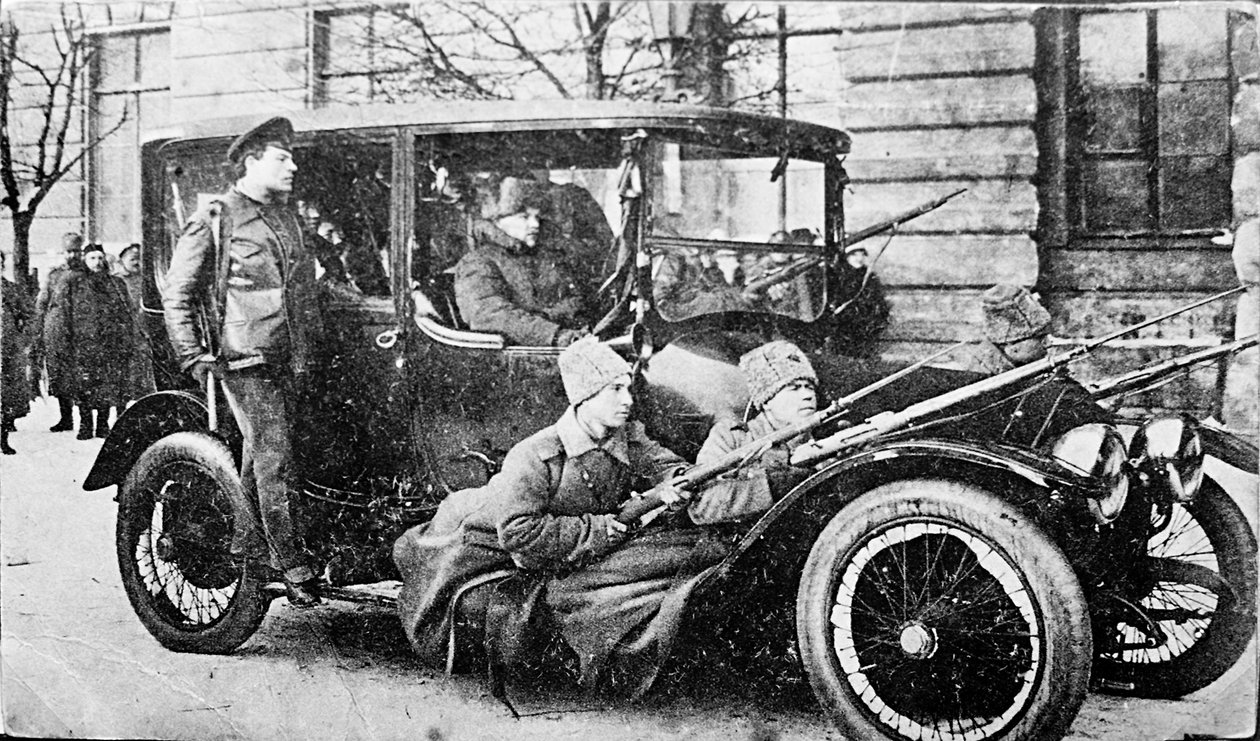 الحرس الثوري في بتروغراد ، روسيا ، الثورة الروسية ، 1917 بواسطة غير معروف