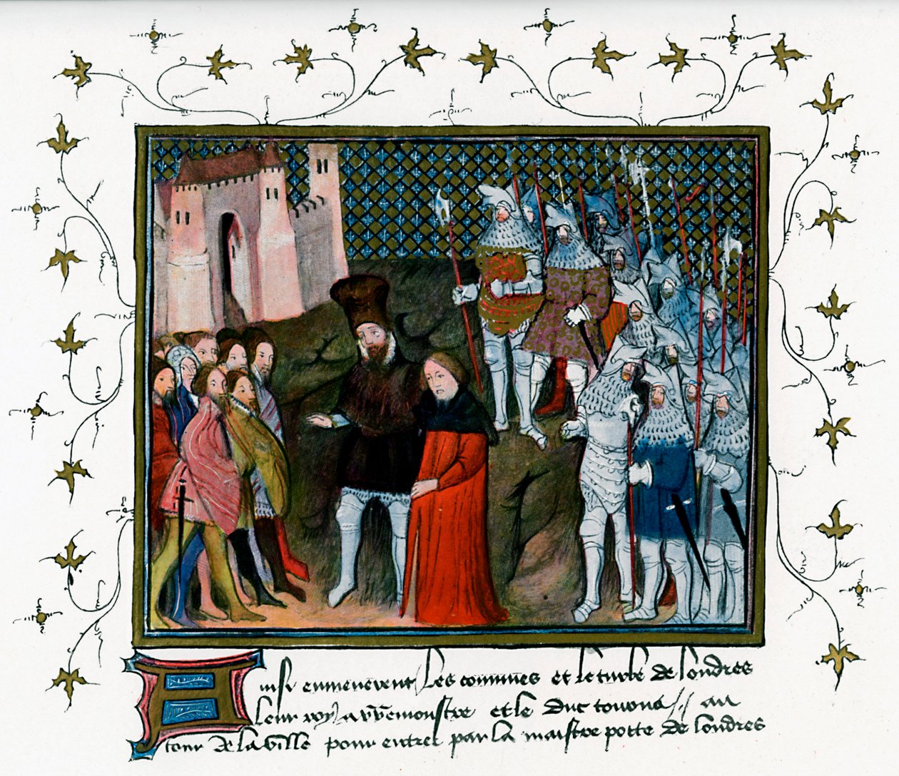ريتشارد الثاني سلمه Bolingbroke لمواطني لندن ، 1399 ، c1400-c1425 بواسطة غير معروف