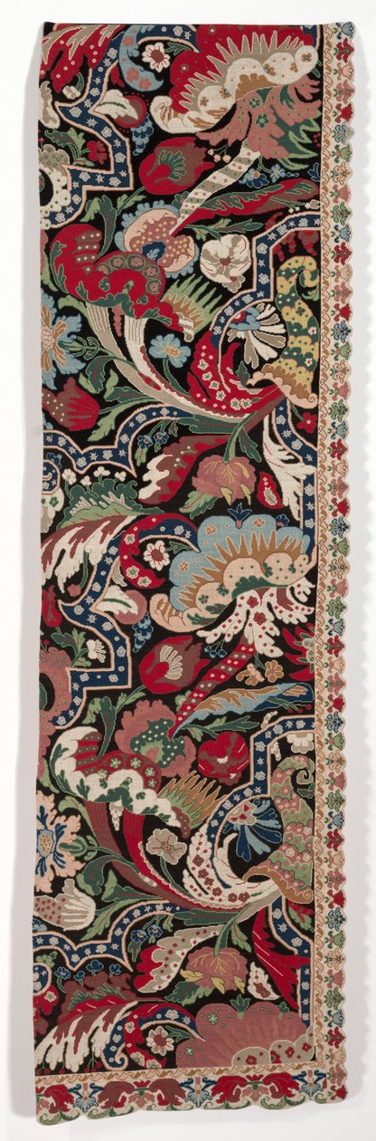 النصف الأيمن من زوج من الستائر المعلقة بالتطريز بأسلوب غريب ، 1710-1720. بواسطة غير معروف
