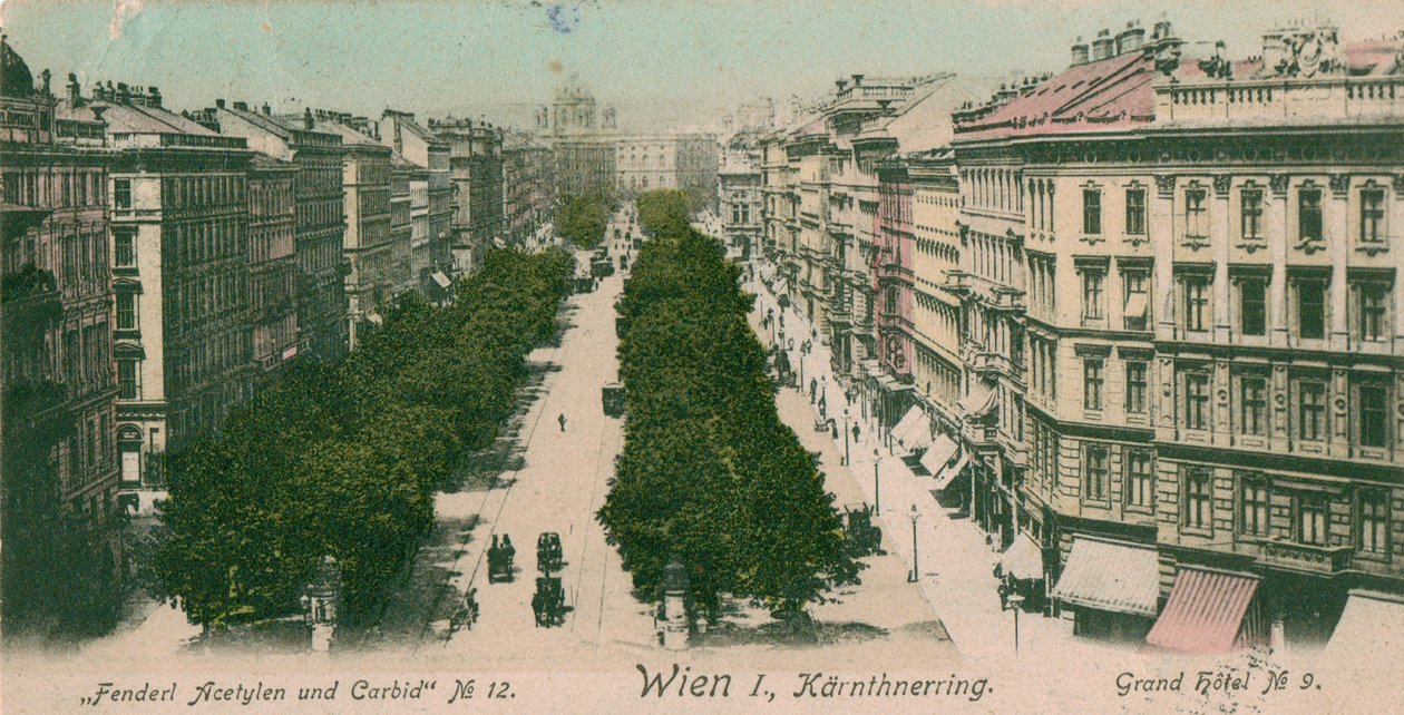 Ringstrasse Kärntner Ring ، فيينا بواسطة غير معروف
