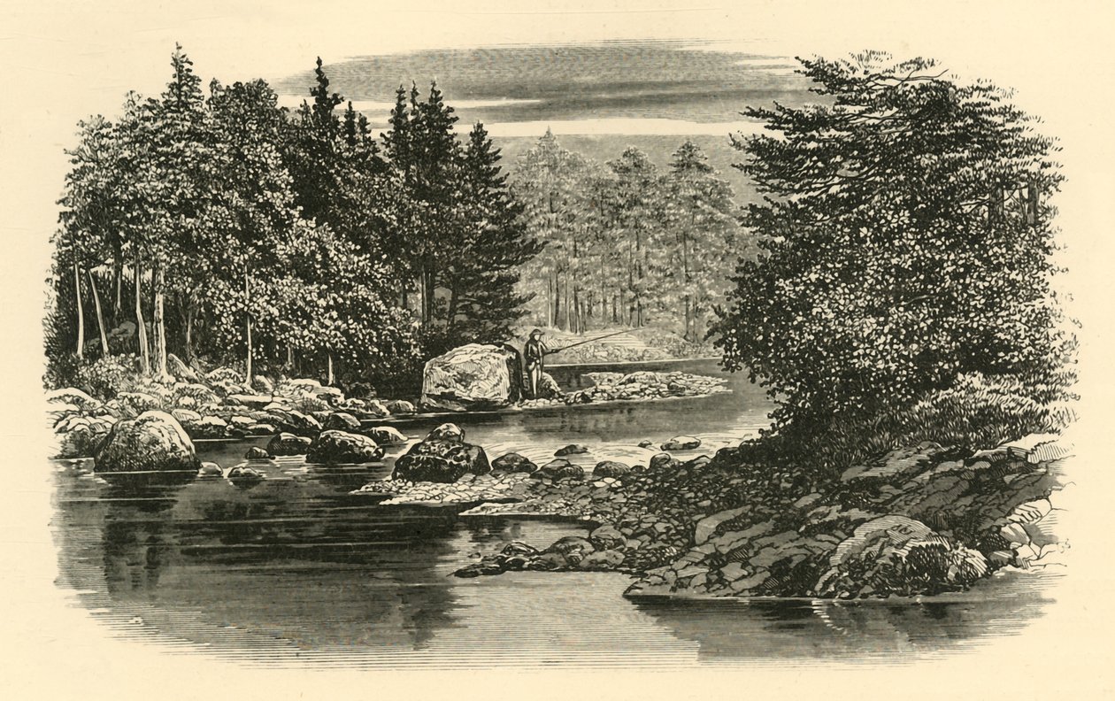 مشهد النهر ، لانجديل ، c1890. بواسطة غير معروف