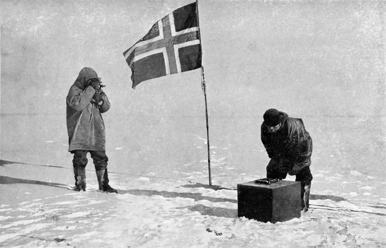 Roald Engelbrecht Gravning Amundsen 1872-1928 ، مستكشف نرويجي ، في القطب الجنوبي ، 1911 بواسطة غير معروف
