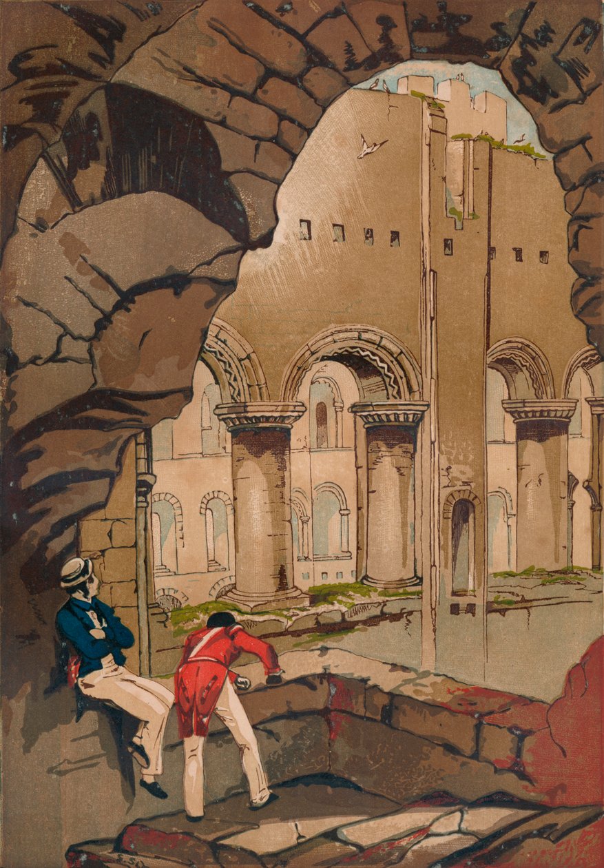 قلعة روتشستر. - الداخلية ، c1845 ، 1864 بواسطة غير معروف