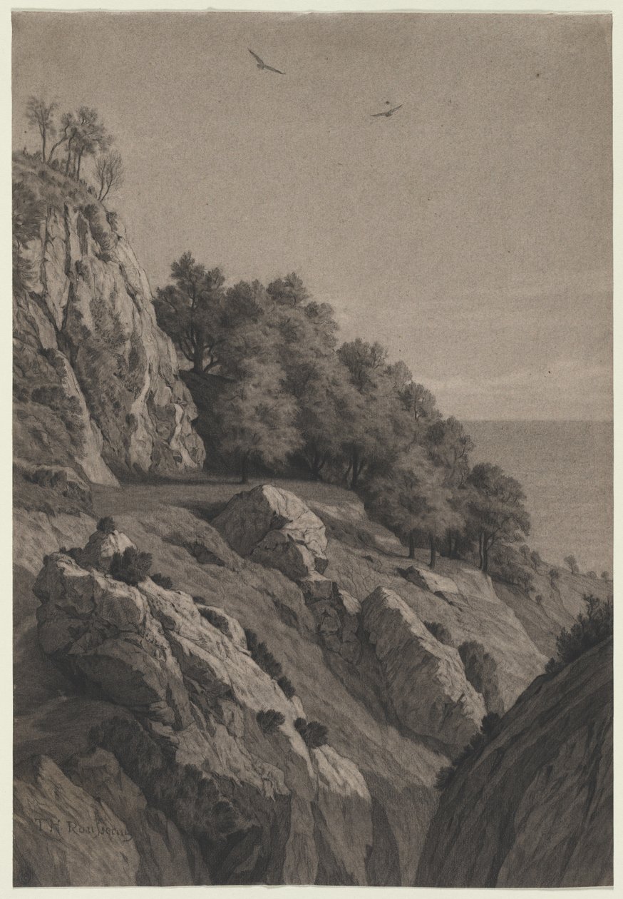 روكي كليف على الساحل ، ج. 1850-1860. بواسطة غير معروف