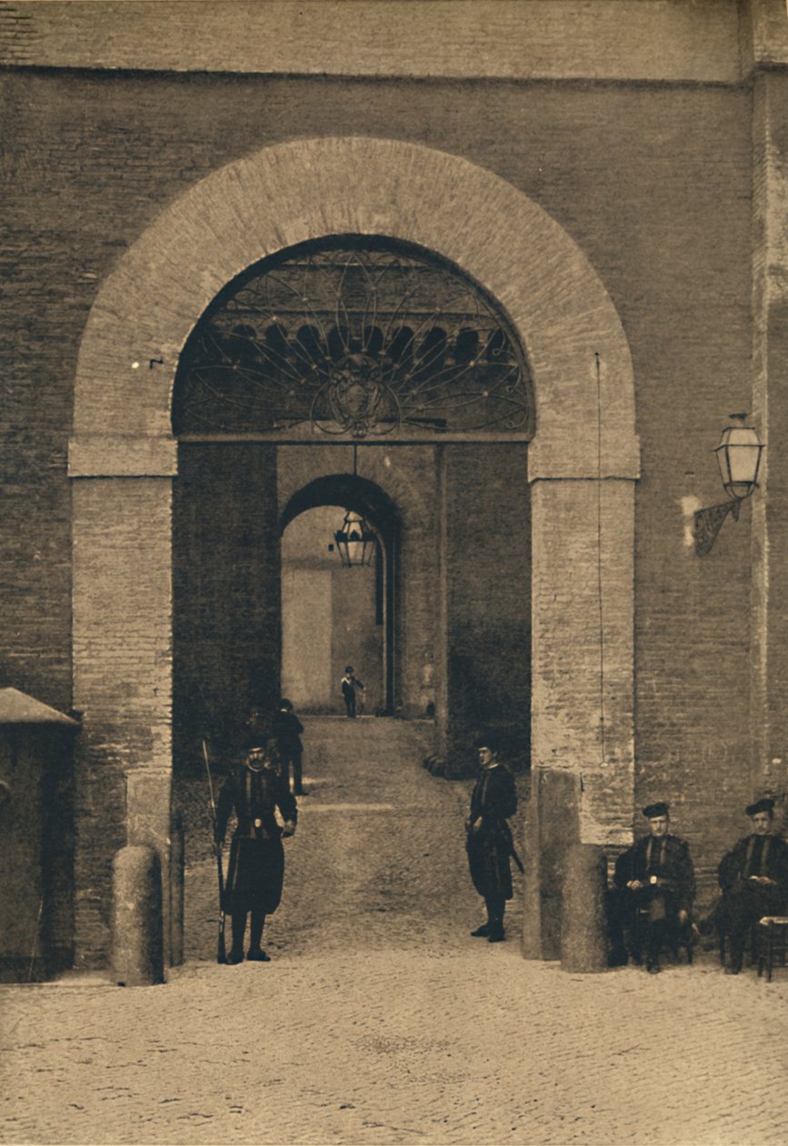 روما - مدخل قصر الفاتيكان ، 1910 بواسطة غير معروف