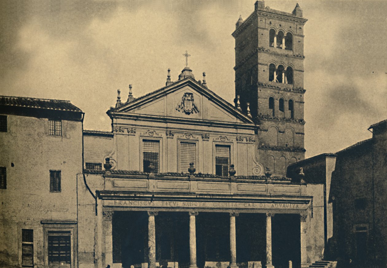 روما - معبد كنيسة القديس Caecilias بواسطة Bramante في الأديرة من S. Pietro في مونتوريو على ال Ja بواسطة غير معروف