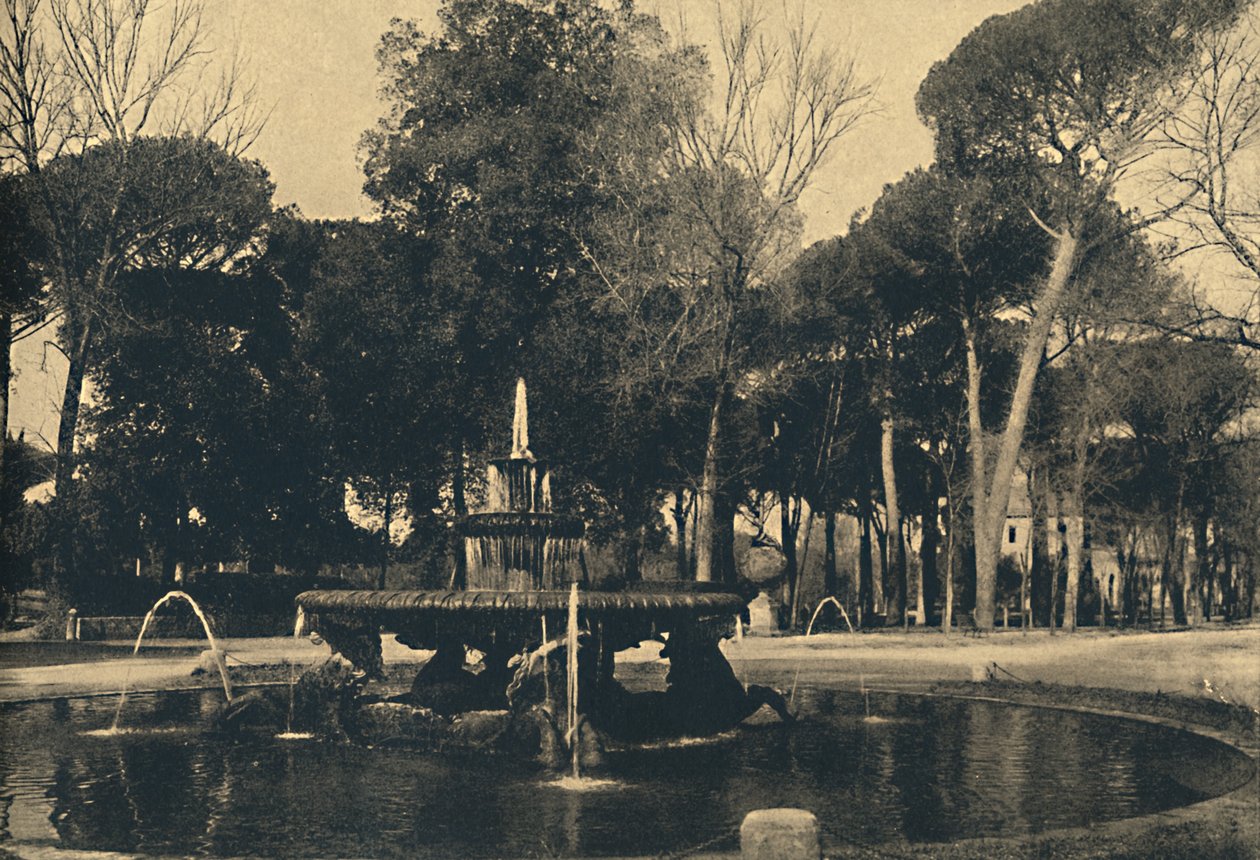 روما - فيلا بورغيزي - نافورة خيول البحر ، 1910 بواسطة غير معروف