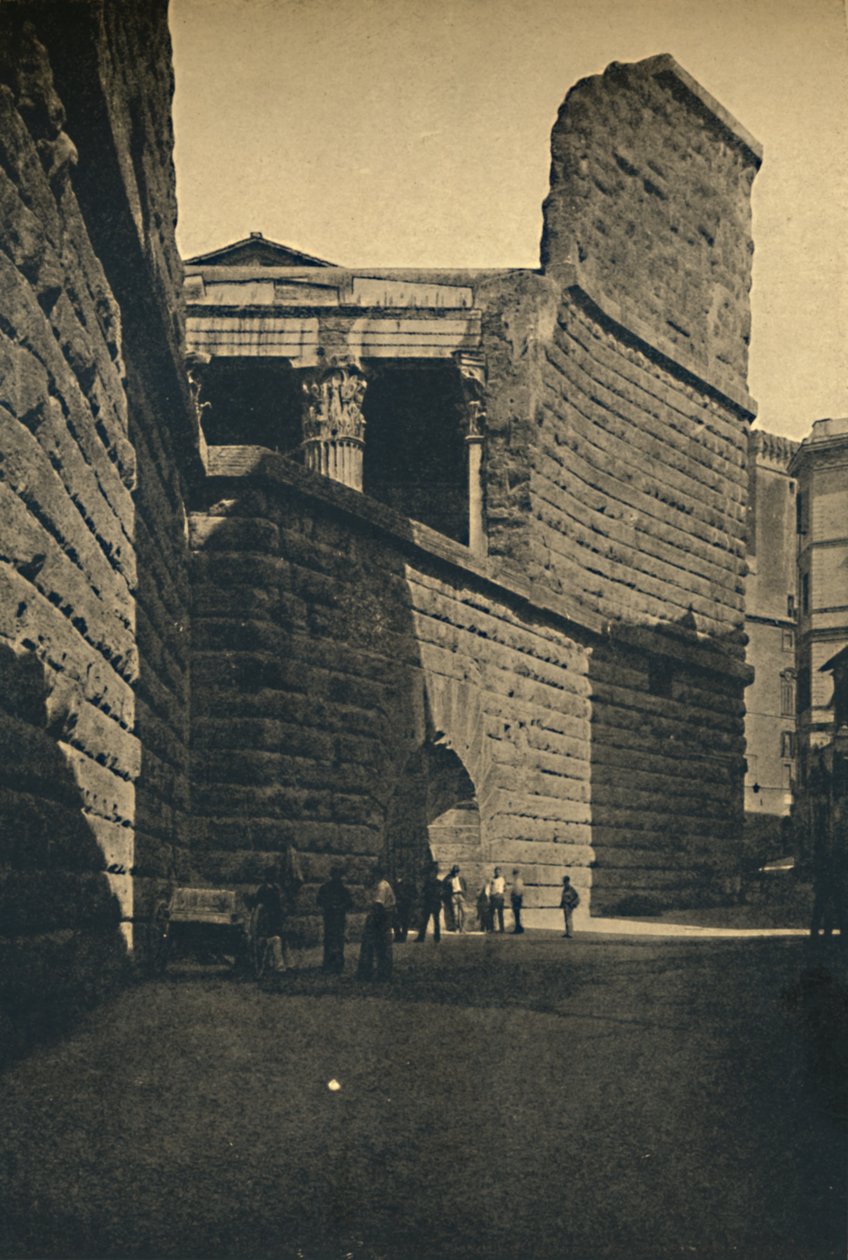 روما - جدار منتدى أغسطس ، 1910 بواسطة غير معروف