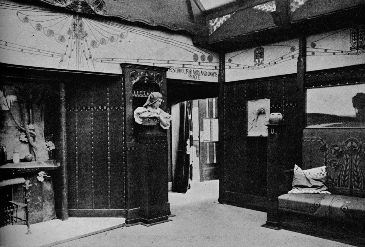 غرفة مدرسة براغ للفنون والحرف ، سانت لويس ، 1905 بواسطة غير معروف