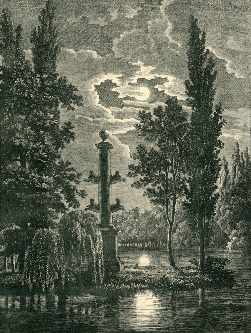 العمود Rostral في حدائق Château de Méréville ، Essonne ، فرنسا ، 1903. بواسطة غير معروف